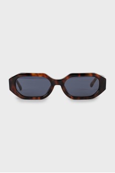 Printed rectangular sunglasses