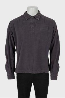 Men's loose-fitting corduroy shirt