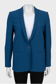 Blue button down jacket
