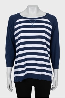 Two-tone striped long sleeve