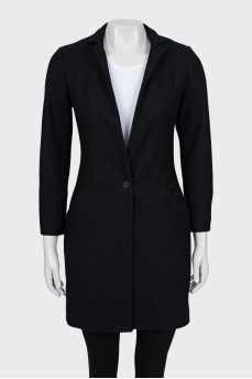 Fitted wool coat