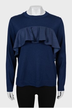Wool blue jumper with tag
