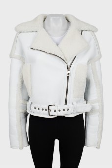 Padded white jacket