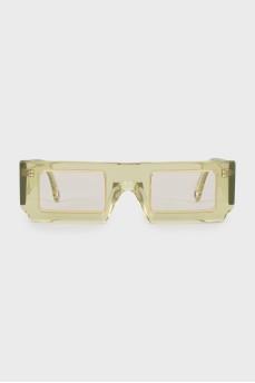 Translucent rectangular glasses