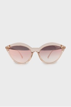 Translucent cat eye sunglasses