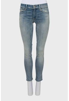 Low Rise Blue Skinny Jeans