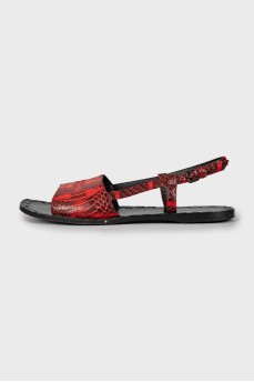 Snakeskin sandals