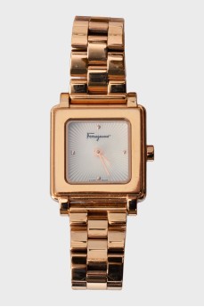 Gold-colored wristwatch