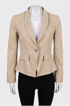 Beige button-up jacket