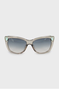Gradient sunglasses with translucent frames