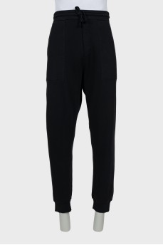 Men's black sports trousers