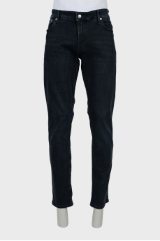 Men's slim fit jeans in black