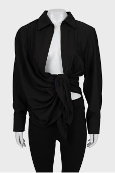 Black blouse with tag