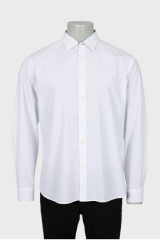 Men's dress shirt with embroidered logo