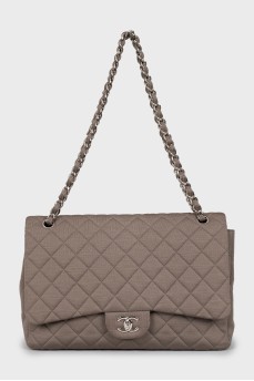 Bag Jumbo Classic Single Flap Bag Quilted Jersey