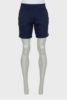 Men's shorts with branded patch