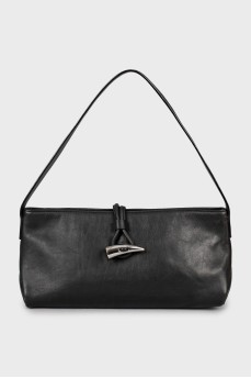 Leather bag with brake clasp