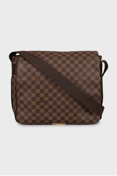 Men's checkered crossbody bag