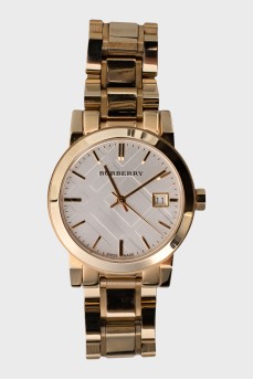 Gold-colored wristwatch