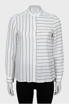 Combination striped shirt with tag
