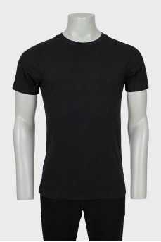 Men's T-shirt with embossed logo