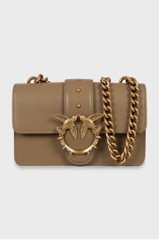 Crossbody bag with gold chain