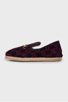 Men's insulated moccasins with print