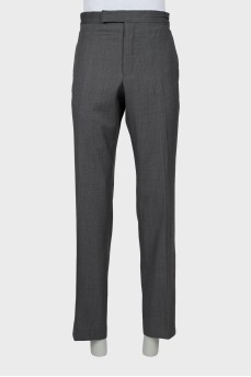 Men's classic trousers with fine print