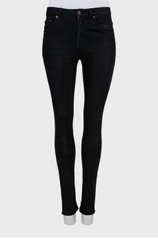 Black skinny fit jeans