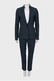 Suit in houndstooth print