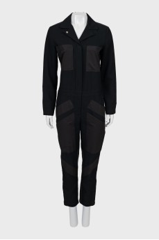 Jumpsuit with patch pockets