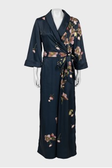 Jumpsuit with trousers in floral print