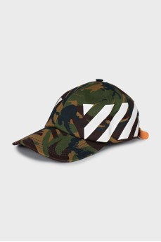 Men's cap in military print