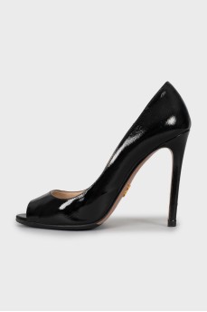Open toe stiletto heels