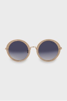 teashades gold frame sunglasses
