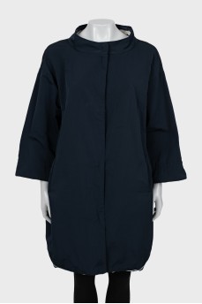 Double-sided raincoat with buttons
