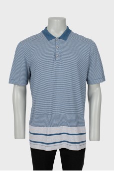 Men's mixed striped polo shirt