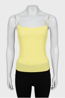 Yellow tank top with tag