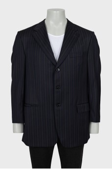 Men's jacket with striped print