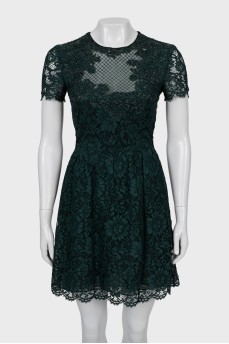 Lace dress decorated with beads
