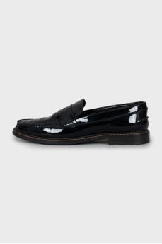 Men's patent leather loafers