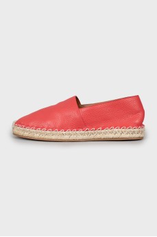 Men's red espadrilles