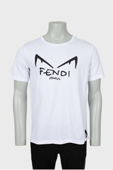 Men's T-shirt with black print