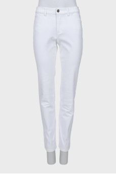 White skinny fit jeans