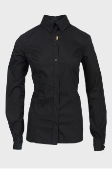 Classic black fitted shirt