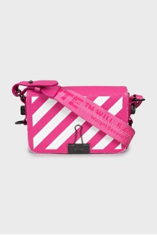 Crossbody bag with striped print