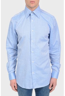 Blue shirt with long sleeve