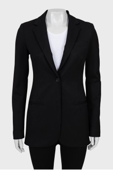 Fitted wool jacket