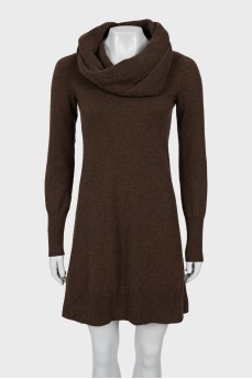 Cashmere cowl dress