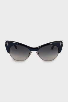 Cat eye sunglasses with diopters